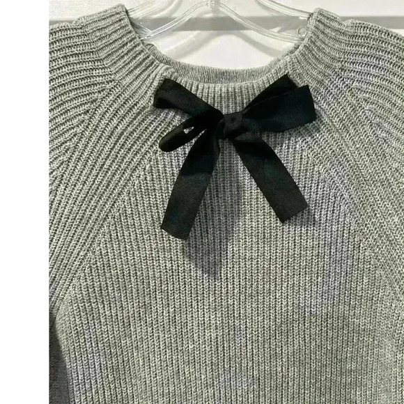 J.Crew Mercantile Wool Blend Sweater/Dress with Bow Size M - Picture 4 of 11